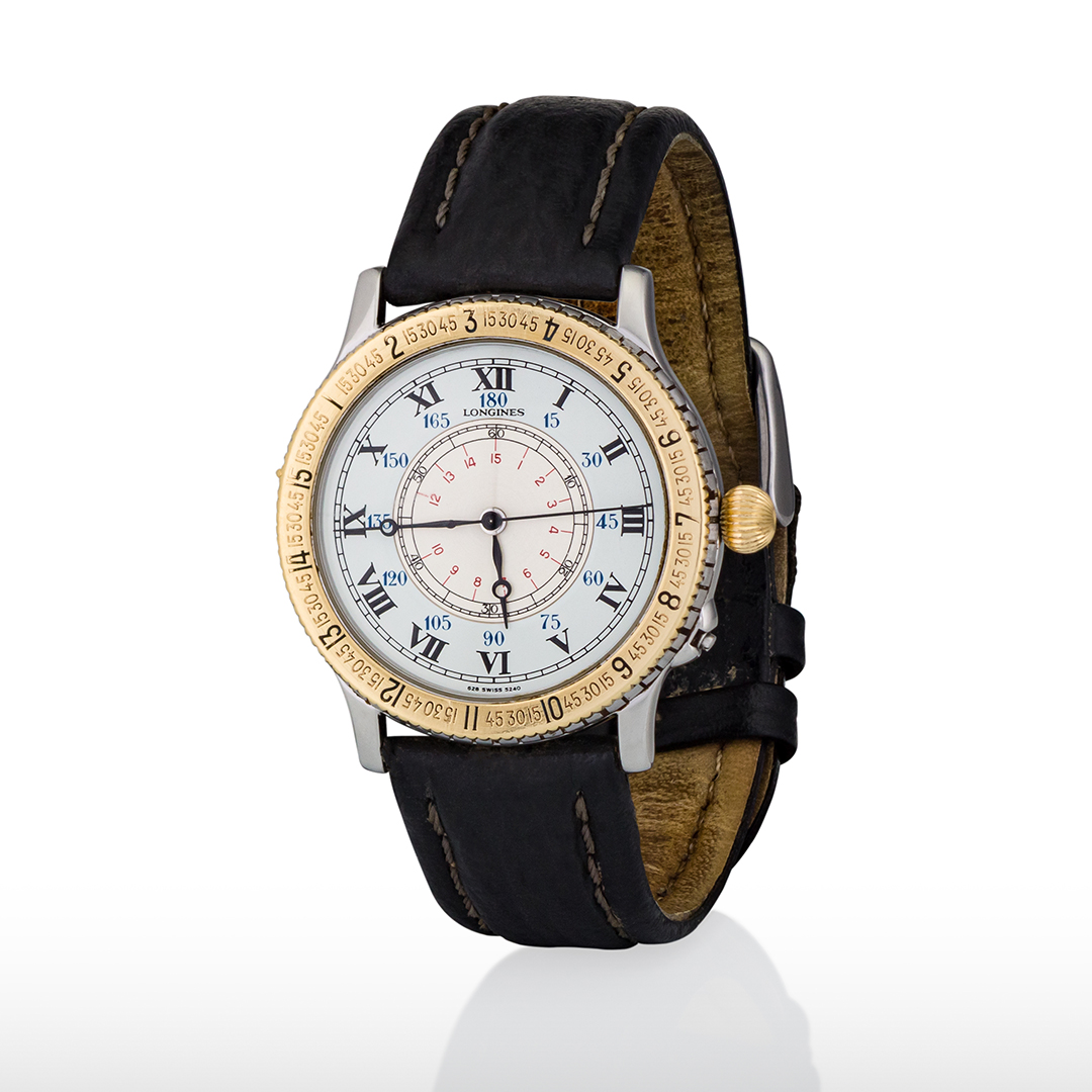 Longines Rodolphe ref. 176 by Charles Lindbergh designed cinturino in cuoio - 1